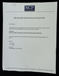 Walt Alston Signed Check Made Out to the IRS