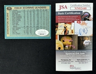 Wayne Gretzky Autographed Vintage Hockey Card Signed in Early 1980's JSA