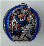 Kirby Puckett Autographed One-of-a-Kind Charles Fazzino Pop Art Baseball 1 of 1 JSA