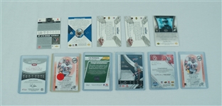 NFL Collection of 11 Game Used & Autographed Football Jersey Cards w/ Mario Williams & Roy Williams