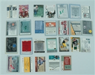 NFL Collection of 26 Game Used Football Jersey & Patch Cards w/ Steve Young, Terrell Owens, Marshall Faulk
