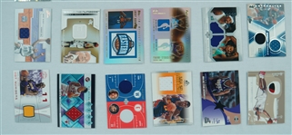 NBA Collection of 28 Game Used Basketball Jersey & Patch Cards w/ Allen Iverson