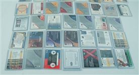 NBA Collection of 37 Game Used Basketball Jersey & Patch Cards w/ Vince Carter & Tracy McGrady