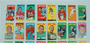 1965 Topps Football Starter Set w/ 32 Cards From Joe Namath Rookie Season