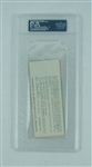 Stanford vs. Georgia 1978 Blue Bonnet Bowl PSA Graded FULL Ticket