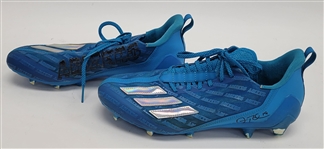 Adam Thielen Minnesota Vikings Game Used & Autographed Cleats