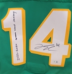 Joel Eriksson Ek 2023-24 Minnesota Wild Game Used & Autographed Reverse Retro Jersey Beckett