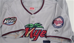 Byron Buxton Ft. Myers Miracle Game Used & Autographed Minor League Jersey w/ Team LOA