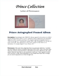 Prince RARE Autographed Self-Titled Album from 1979 w/ Beckett LOA & Letter of Provenance