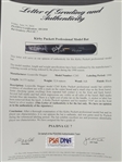 Kirby Puckett c. 1990 Minnesota Twins Game Used & Autographed Bat Beckett & PSA/DNA GU 7