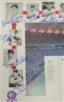 Minnesota Twins Old Timers Autographed Scorecard w/ Beckett LOA