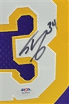 Shaquille O'Neal 1997-98 Los Angeles Lakers Game Used & Autographed Jersey PSA/DNA w/ Dave Miedema LOA