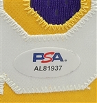 Shaquille O'Neal 1997-98 Los Angeles Lakers Game Used & Autographed Jersey PSA/DNA w/ Dave Miedema LOA
