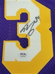 Shaquille O'Neal 1997-98 Los Angeles Lakers Game Used & Autographed Jersey PSA/DNA w/ Dave Miedema LOA