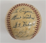 1955 Brooklyn Dodgers World Series Champions Team Signed Baseball w/ Jackie Robinson JSA LOA