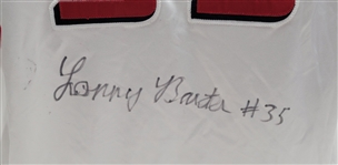 Lonny Baxter 2005-06 Houston Rockets Game Used & Autographed Jersey w/ Dave Miedema LOA