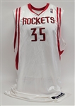 Lonny Baxter 2005-06 Houston Rockets Game Used & Autographed Jersey w/ Dave Miedema LOA