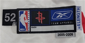 Lonny Baxter 2005-06 Houston Rockets Game Used & Autographed Jersey w/ Dave Miedema LOA
