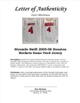 Stromile Swift 2005-06 Houston Rockets HWC Game Used Jersey w/ Dave Miedema LOA