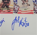 1980 Miracle Hockey Team Signed Uncut Card Sheet w/ 5 Signatures Including Herb Brooks PSA/DNA