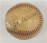 1939 Hall of Fame Induction Autographed Baseball w/ 7 Signatures Including Ruth, Cobb, & Wagner Beckett & PSA/DNA LOA's