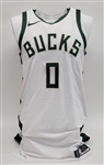 Donte DiVincenzo 2020-21 Milwaukee Bucks Game Used Jersey Worn on 3/4/21 w/ MeiGray LOA