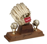 1991 Gold Glove Hall of Fame Award Presented to Jim Kaat & Signed by Kaat