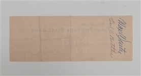Max Winter & Sid Hartman Signed Check From 1951