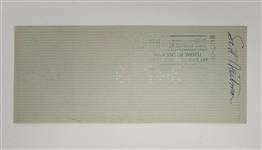 Max Winter & Sid Hartman Signed Minneapolis Lakers Check From 1949