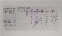 Kirby Puckett Signed Check From 2005