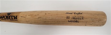 Kirby Puckett c. 1990-91 Minnesota Twins Game Used Bo Jackson Bat PSA/DNA GU 8  