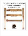 Kirby Puckett c. 1990-91 Minnesota Twins Game Used Bo Jackson Bat PSA/DNA GU 8  