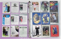 Large Collection of Women's Autographed Golf Cards, Magazines, & Cuts
