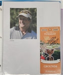 Miscellaneous Golf Brochure & Photo Collection w/ Autographs