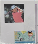Miscellaneous Golf Brochure & Photo Collection w/ Autographs