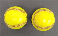 Metrodome Practice Used Experimental Night Baseballs