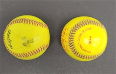 Metrodome Practice Used Experimental Night Baseballs