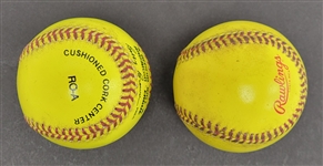 Metrodome Practice Used Experimental Night Baseballs