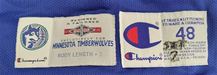 Isaiah JR Rider 1994-95 Minnesota Timberwolves Game Used Uniform