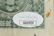 Cool Papa Bell Autographed Dollar Bill JSA