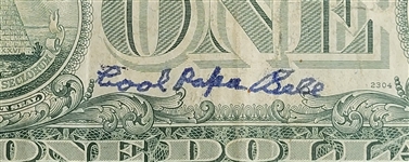 Cool Papa Bell Autographed Dollar Bill JSA