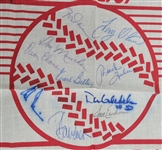 1987 Minnesota Twins Team Signed Homer Hanky w/ Kirby Puckett JSA