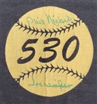 Niekro Brothers Dual Autographed T-Shirt JSA