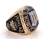 Pohlad 1987 Minnesota Twins World Series Champions 10K Gold & Diamond Ring