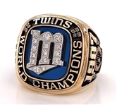 Pohlad 1987 Minnesota Twins World Series Champions 10K Gold & Diamond Ring