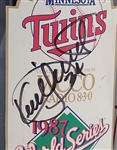 Kirby Puckett Autographed 1987 Minnesota Twins World Series Championship Champaign Bottle w/ Beckett LOA
