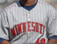 Torii Hunter 2007 Minnesota Twins Game Used & Autographed Jersey Photomatched to 2 HR Games