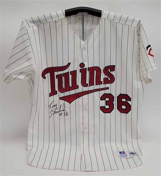 Terry Steinbach 1999 Minnesota Twins Game Used & Autographed Jersey