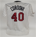 Marty Cordova 1996 Minnesota Twins Game Used & Autographed Jersey