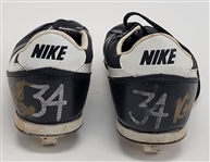 Kirby Puckett Minnesota Twins Game Used & Autographed Cleats w/ Beckett LOA's